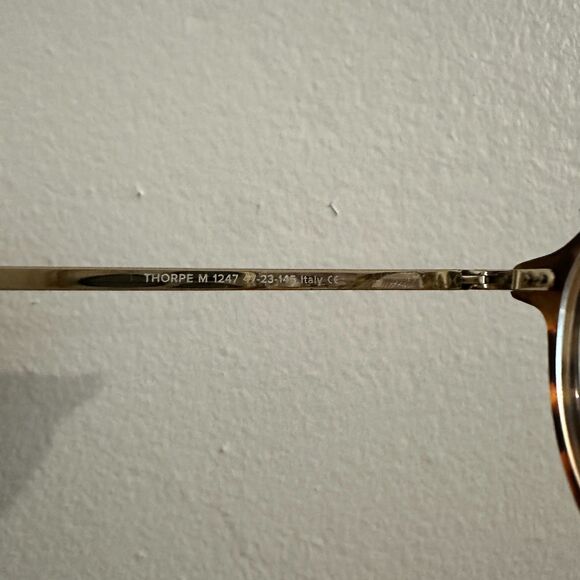 Warby Parker Eyeglasse Thorpe M 1247 47-23-145 Tortoiseshell Frame Made in Italy - Picture 4 of 6